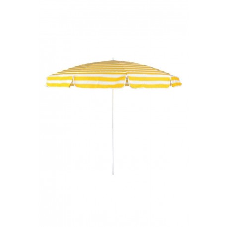 Plaj Bahçe Kamp Şemsiyesi Sarı-Beyaz 200 cm