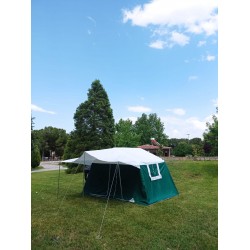 4 Mevsimlik Yeşil Akrilik Kamp Çadırı