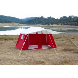 2 odalı 4 mevsimlik lüx imperteks kamp orman deprem çadırları 7 kişilik