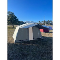 İki Odalı Akrilik Kamp Çadırı - Turuncu