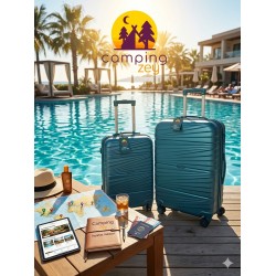 Zeycamping Profesyonel Şifreli Kırılmaz Silikon Bavul Valiz Seyahat Çantası 3 Lü Set